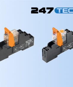 RCI-KITP with PUSH IN connection 1 CO contact AC DC coil