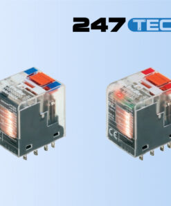 RCM relay 2 CO contacts, AC DC coil